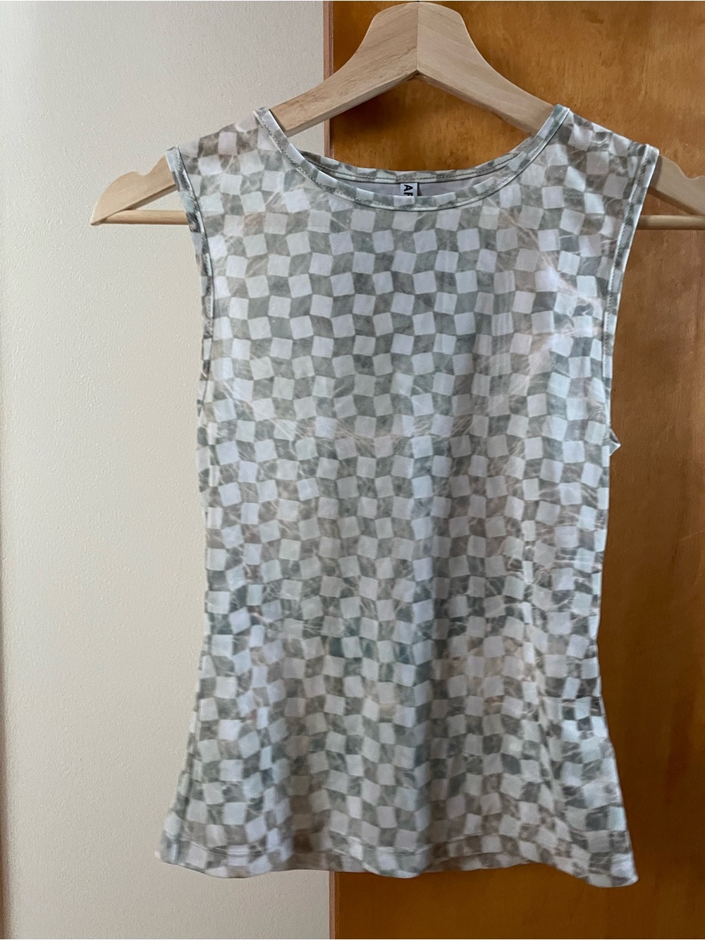 AFENDS Checkerboard Design Mesh Tank